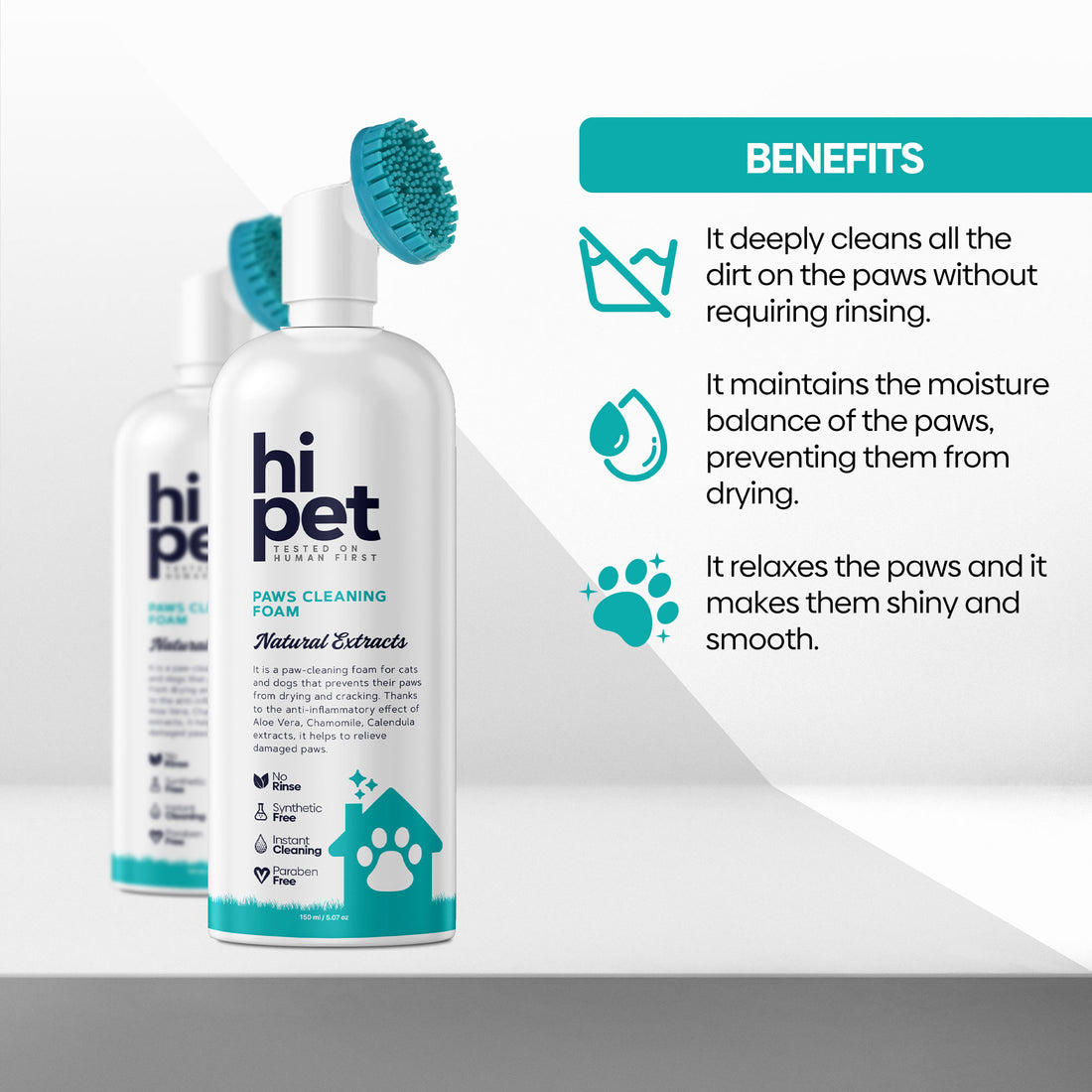 petnatics pet paw cleaner for dogs and cats - pawfoam pet paw cleaner foam  to clean, moisturize